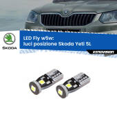 0 Luci posizione LED Skoda Yeti 5L 2009-2013: W5W Fly W5W: Lampadine LED Fly 6000k (Coppia)