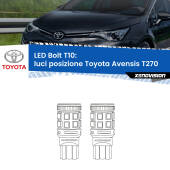 0 Luci posizione LED Toyota Avensis T270 2009-2011: T10 Bolt T10: LED Bolt 6000k (Coppia)