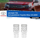 0 Luci posizione LED Toyota Hilux VII AN10 2004-2015: T10 Bolt T10: LED Bolt 6000k (Coppia)