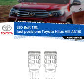 0 Luci posizione LED Toyota Hilux VIII AN110 2015in poi: T10 Bolt T10: LED Bolt 6000k (Coppia)