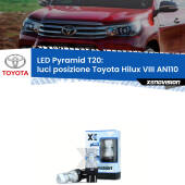 0 Luci posizione LED Toyota Hilux VIII AN110 2015in poi: T20 Pyramid T20 (7443 7440): XE Pyramid LED Kit per Luci Diurne DRL