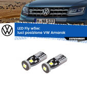 0 Luci posizione LED VW Amarok  2010-2016: W5W Fly W5W: Lampadine LED Fly 6000k (Coppia)