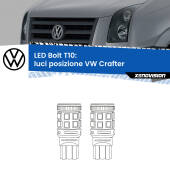 0 Luci posizione LED VW Crafter  senza luci diurne: T10 Bolt T10: LED Bolt 6000k (Coppia)