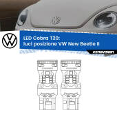 0 Luci posizione LED VW New Beetle II 2011-2019: T20 Cobra T20: LED Cobra 6000k (Coppia)