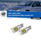 W5W: Lampadine LED Tube 6000k (Coppia)