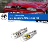 0 Luci posizione LED W5W Alfa romeo 155  1992-1997 W5W Tube W5W: Lampadine LED Tube 6000k (Coppia)