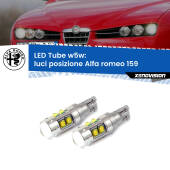 W5W: Lampadine LED Tube 6000k (Coppia)