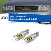 0 Luci posizione LED W5W Audi A4 B6 2000-2004 W5W Tube W5W: Lampadine LED Tube 6000k (Coppia)