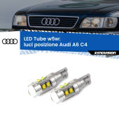0 Luci posizione LED W5W Audi A6 C4 1994-1997 W5W Tube W5W: Lampadine LED Tube 6000k (Coppia)