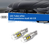 0 Luci posizione LED W5W Audi A6 C8 2018in poi W5W Tube W5W: Lampadine LED Tube 6000k (Coppia)