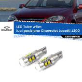 0 Luci posizione LED W5W Chevrolet Lacetti J200 2002-2009 W5W Tube W5W: Lampadine LED Tube 6000k (Coppia)