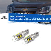 0 Luci posizione LED W5W Chevrolet Orlando J309 2011-2019 W5W Tube W5W: Lampadine LED Tube 6000k (Coppia)