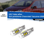 0 Luci posizione LED W5W Chevrolet Tacuma U100 2005-2008 W5W Tube W5W: Lampadine LED Tube 6000k (Coppia)