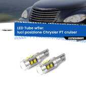 0 Luci posizione LED W5W Chrysler PT cruiser 2000-2010 W5W Tube W5W: Lampadine LED Tube 6000k (Coppia)