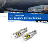 0 Luci posizione LED W5W Chrysler Sebring  2001-2007 W5W Tube W5W: Lampadine LED Tube 6000k (Coppia)