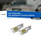 0 Luci posizione LED W5W Chrysler Stratus  1995-2001 W5W Tube W5W: Lampadine LED Tube 6000k (Coppia)