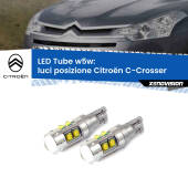 0 Luci posizione LED W5W Citroën C-Crosser  2007-2012 W5W Tube W5W: Lampadine LED Tube 6000k (Coppia)