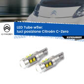 0 Luci posizione LED W5W Citroën C-Zero 2010-2019 W5W Tube W5W: Lampadine LED Tube 6000k (Coppia)
