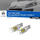 0 Luci posizione LED W5W Citroën Jumpy II 2006-2015 W5W Tube W5W: Lampadine LED Tube 6000k (Coppia)