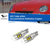 0 Luci posizione LED W5W Daihatsu Copen  2003-2012 W5W Tube W5W: Lampadine LED Tube 6000k (Coppia)