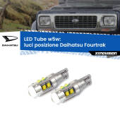 0 Luci posizione LED W5W Daihatsu Fourtrak 1985-1998 W5W Tube W5W: Lampadine LED Tube 6000k (Coppia)