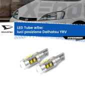 0 Luci posizione LED W5W Daihatsu YRV 2000-2005 W5W Tube W5W: Lampadine LED Tube 6000k (Coppia)