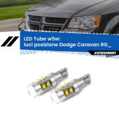 0 Luci posizione LED W5W Dodge Caravan RG_ 2000-2007 W5W Tube W5W: Lampadine LED Tube 6000k (Coppia)