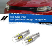 0 Luci posizione LED W5W Dodge Charger VII 2011-2014 W5W Tube W5W: Lampadine LED Tube 6000k (Coppia)