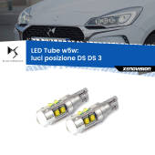 0 Luci posizione LED W5W DS DS 3 2015in poi W5W Tube W5W: Lampadine LED Tube 6000k (Coppia)
