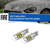 0 Luci posizione LED W5W Fiat 124 spider 2016in poi W5W Tube W5W: Lampadine LED Tube 6000k (Coppia)