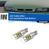 0 Luci posizione LED W5W Fiat Bravo I 1995-2001 W5W Tube W5W: Lampadine LED Tube 6000k (Coppia)