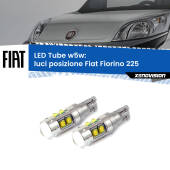 0 Luci posizione LED W5W Fiat Fiorino 225 2008-2021 W5W Tube W5W: Lampadine LED Tube 6000k (Coppia)