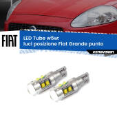 0 Luci posizione LED W5W Fiat Grande punto 2005-2018 W5W Tube W5W: Lampadine LED Tube 6000k (Coppia)