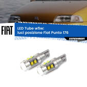 0 Luci posizione LED W5W Fiat Punto 176 1993-1999 W5W Tube W5W: Lampadine LED Tube 6000k (Coppia)