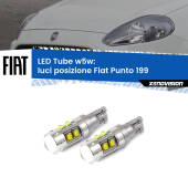 0 Luci posizione LED W5W Fiat Punto 199 2012-2018 W5W Tube W5W: Lampadine LED Tube 6000k (Coppia)