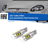 0 Luci posizione LED W5W Fiat Punto Evo 2009-2015 W5W Tube W5W: Lampadine LED Tube 6000k (Coppia)