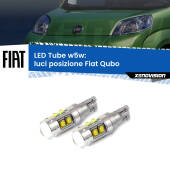 0 Luci posizione LED W5W Fiat Qubo 2008-2021 W5W Tube W5W: Lampadine LED Tube 6000k (Coppia)