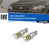0 Luci posizione LED W5W Fiat Strada 1999-2021 W5W Tube W5W: Lampadine LED Tube 6000k (Coppia)