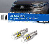 0 Luci posizione LED W5W Fiat Strada II 2017in poi W5W Tube W5W: Lampadine LED Tube 6000k (Coppia)