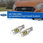 0 Luci posizione LED W5W Ford Transit Custom 2012-2022 W5W Tube W5W: Lampadine LED Tube 6000k (Coppia)