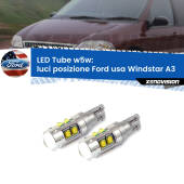 0 Luci posizione LED W5W Ford usa Windstar A3 1995-2000 W5W Tube W5W: Lampadine LED Tube 6000k (Coppia)