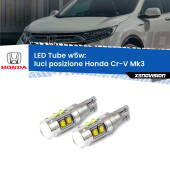 0 Luci posizione LED W5W Honda Cr-V Mk3 2006-2010 W5W Tube W5W: Lampadine LED Tube 6000k (Coppia)