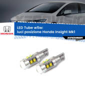 0 Luci posizione LED W5W Honda Insight Mk1 2000-2006 W5W Tube W5W: Lampadine LED Tube 6000k (Coppia)