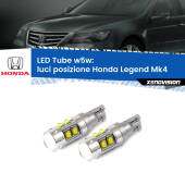 0 Luci posizione LED W5W Honda Legend Mk4 2006-2013 W5W Tube W5W: Lampadine LED Tube 6000k (Coppia)