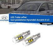 0 Luci posizione LED W5W Hyundai Accent II LC 2000-2005 W5W Tube W5W: Lampadine LED Tube 6000k (Coppia)