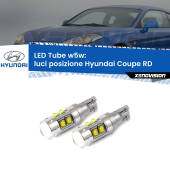 0 Luci posizione LED W5W Hyundai Coupe RD 1996-2002 W5W Tube W5W: Lampadine LED Tube 6000k (Coppia)