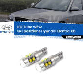 0 Luci posizione LED W5W Hyundai Elantra XD 2000-2006 W5W Tube W5W: Lampadine LED Tube 6000k (Coppia)