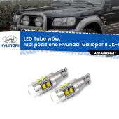 0 Luci posizione LED W5W Hyundai Galloper II JK-01 1998-2003 W5W Tube W5W: Lampadine LED Tube 6000k (Coppia)