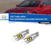 0 Luci posizione LED W5W Hyundai Genesis DH 2014in poi W5W Tube W5W: Lampadine LED Tube 6000k (Coppia)
