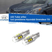 0 Luci posizione LED W5W Hyundai Grandeur TG 2005-2011 W5W Tube W5W: Lampadine LED Tube 6000k (Coppia)